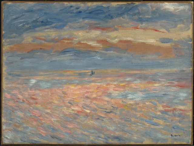 Sunset at sea 1879